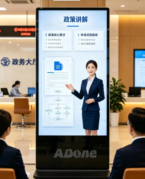 政务大厅AI大屏导视